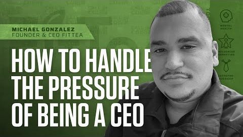 YouTube thumbnail: How to Handle the Pressure of Being a CEO